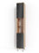 Vicco Badschrank Fynn, Badezimmerhochschrank, Anthrazit/Goldkraft Eiche, 30 x 190 cm
