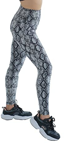 Luxleg High Waist Womens Leggings - Active Workout Leggings - Tummy Control Soft Ankle Length Leggings for Women(S-M, Snake)