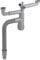 PREVEX Flexloc Siphon gain de place universel 1,5 ou 2 cuves pour évier de cuisine | aus recyceltem Kunststoff