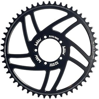 windmeile | Lekkie Bling Ring Kettenblatt, 52T, für Bafang BBS01 und BBS02, Kettenring, Chain Ring, Fahrrad, E-Bike, Pedelec