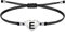 Bracelet lettre initial A-Z en acier inoxydable avec fil ciré Bracelet femme ou homme initial de nom