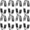 drado Jubilee Hose Clips 59-82mm Stainless Steel Pipe Clamps, 8 Pack Worm Drive Hose Clips