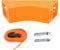Mumusuki Gas Cylinder Bracket Holder, Cylinder Wall Mounted Bracket with Expansion Screws and Safety Chain Supported(Orange)