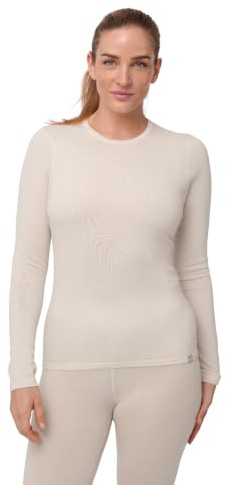 DANISH ENDURANCE Merino Wool Thermal Tops, 180g/m² Midweight for Winter Sports, Skiing, Hiking & Everyday, for Women, Thermal Long Sleeve Top