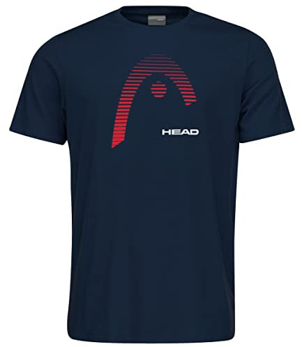 HEAD Unisex Kinder Club Carl Jr, Dunkelblau, 176 T-Shirt, Dunkelblau, 176 EU