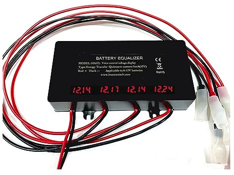 SHYISY Battery Voltage Balancer HA12L 48V Battery Equalizer Balancer With LED Digital Display For 4 * 6V/9V/12V Lead Acid Lithium Batteries