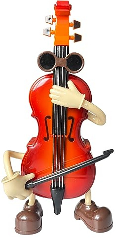 Fayemint Violino Carillion Musicale, Creativo Carillon Musicale, Violino Carillon Musicale Rosso, per Decorare L'Ufficio, Compleanno, Regalo di Vacanza
