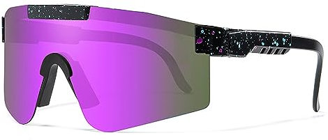 Wohlstand Polarisierte Fahrradbrille Sonnenbrille,Schutzbrille Sportbrille,Fahrradbrille Winddicht UV 400 Herren Damen,Schnelle Brille,für Outdooraktivitäten Autofahren Fischen Laufen Wandern