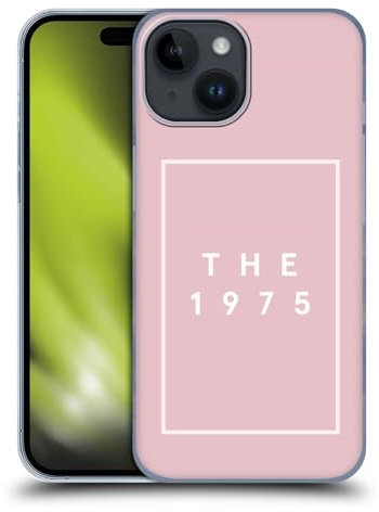 Head Case Designs Licenza Ufficiale The 1975 Logo Rosa Immagini Famose Custodia Cover Dura per Parte Posteriore Compatibile con Apple iPhone 15