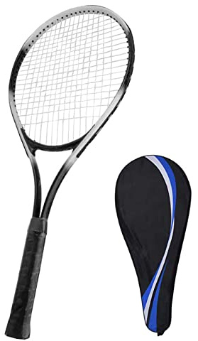 Ghzste Einzel-Tennisschläger, 27-Zoll-Tennisschläger, Einzel-Tennisschläger, Anfänger-Wettkampf-Trainingsset mit Tragetasche Erwachsene, Studenten, Damen und Herren (Schwarz)