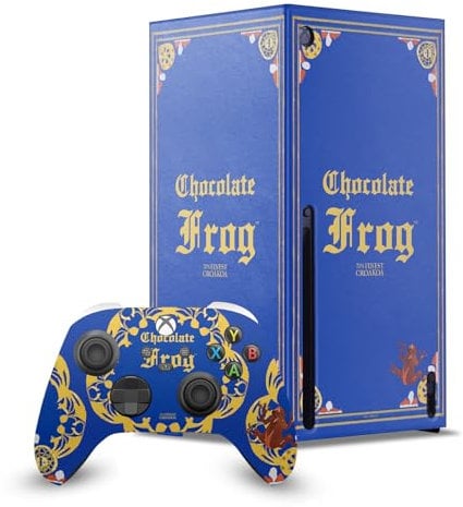 Head Case Designs Officially Licensed Harry Potter Chocolate Frog Graphics Game Console Wrap and Game Controller Skin Bundle Compatible With Xbox Series X