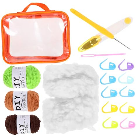 UPKOCH 1 Satz Wollmaterialpaket Strickset für Topfpflanzen DIY-Strick- und Häkelsets Plüschtier Spielzeuge Anfänger-Häkelset für die Dekoration Strickset für Anfänger Schreibtisch häkeln