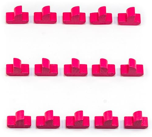 Waldfelsen® Hozfiguren: 15 Schiffe geeignet für Die Siedler (Farbe: Pink)