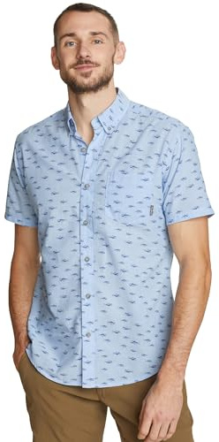 Eddie Bauer Printed Baja Shirt Chambray