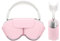 wigmoa SY-K Smart Case Compatible for Airpods Max 1/2, Sleep Mode, Anti-Scratch and Anti-Dust, Portable Carry Travel Case Compatible for Apple Airpod Max, Headphone case. (Pink)
