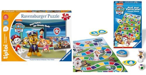 Ravensburger tiptoi Puzzle 00135 Puzzle für kleine Entdecker & 22671 22671-Paw Zentrale-Mitbringspiel