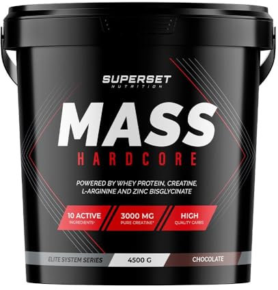 Superset Nutrition | Mass Hardcore (4,5kg) | Gainers | Plus de calories, plus de masse, plus de force !