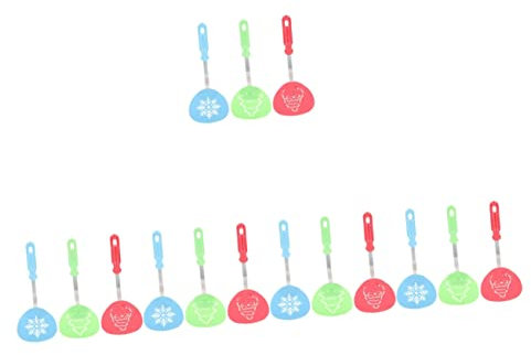 Cabilock 15 Piezas espátula de Wok Resistente Desgaste espátula de Nailon espátula de Vacaciones utensilio de Cocina Antiadherente Herramienta Conveniente espátula giratoria Nylon