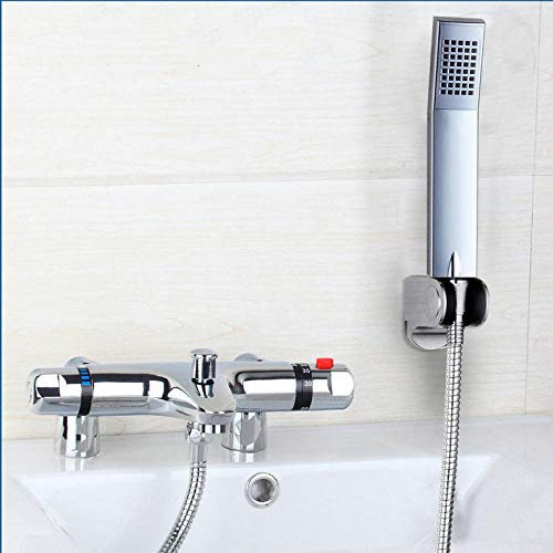 Robinet Thermostatique Anti-brûlure, Salle De Bains, Mélangeurs De Douche Avec Douchette À Main, Robinet Thermostatique, Finition Chromée, Mitigeur De Douche