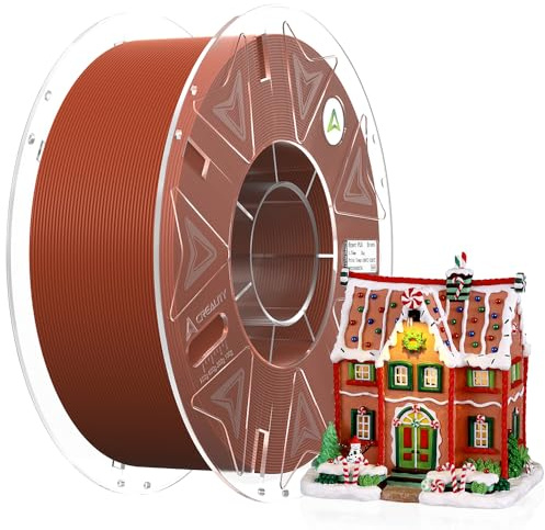 Creality Official Hyper PLA Filament Braun, 1KG 3D Drucker RFID Filament für Hochgeschwindigkeitsdruck, Widerstandsfähig, Glatt, Überhang Leistung Maßgenauigkeit +/-0.03mm, 2.2lbs/Spool