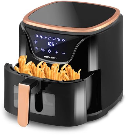 Berdsen Friteuse sans graisse airfryer 5l 1500W noir or
