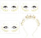 AVRUYPI Sterne Haarreif Silber Sterne Stirnband Strass Haarband Gesichtstattoo Karneval Fasching Halloween