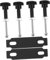 COSMEVIVI Car Recovery Board Pins Roof Mounting Brackets Traction Board Mounting Pins Kit for Off-road Roof Rack Installation