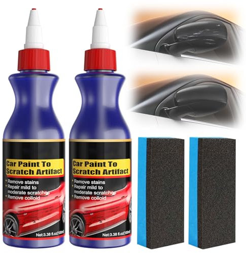100ml*2 Auto Kratzer Entferner, 2pcs 2025 Neu Auto Kratzerentferner, Autolack Kratzer Reparaturset, Kratzerentferner für Fahrzeuge, Kratzerentfernung Scratch Remover Repair (100ml *2)