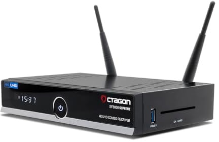 Octagon SF8008 V3 Supreme UHD 4K Twin Sat-Receiver 2X DVB-S2X MS, Linux E2, M.2, Dual-WiFi 256GB SSD