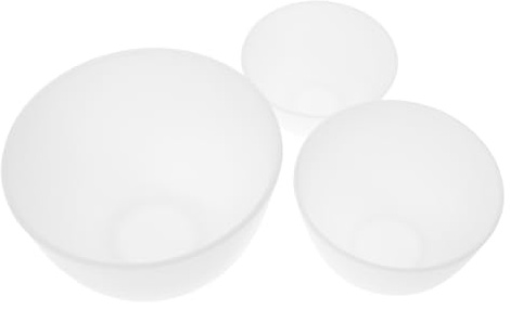 FRCOLOR 3pièces Bol à Masque Diy Silicone Pour Mélange De Masques Faciaux Bol De Soins Peau Pour Salon De Beauté