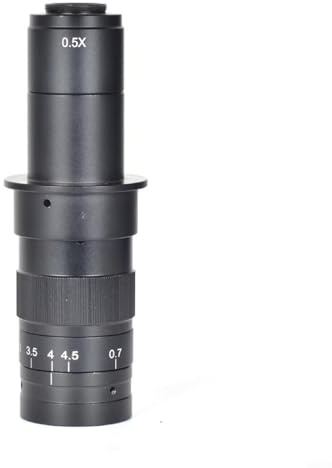 HpLive C-Mount Mikroskop Kamera Zoom Monokular Objektiv für Video Mikroskop Kamera Industrielle Verstellbare Linse(180X)