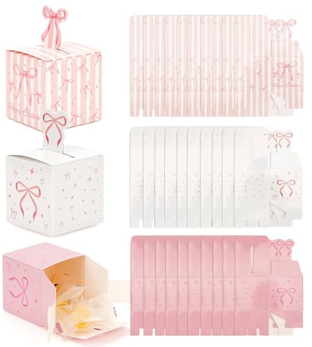 Linkidea Mini-Koffer, Partygeschenk-Box, wiederverwendbar, kleines Gepäck, Süßigkeitenschachteln, Brautparty und Geburtstagsparty, Souvenir-Leckereien, Reise-Geschenkboxen (mehrfarbig), 30 Stück