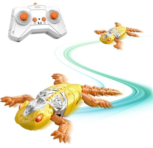Nuyhadds Rc Electric Lizard - Robot Gecko Toy Accessory, Electronic Crawling Creature Device, Idea Youngsters, Children Fun Entertainment Gadget | Mechanical Remote Operated Reptile For Indoor Pla