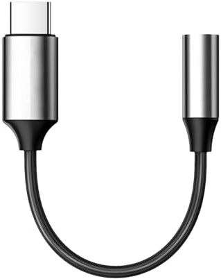 Iouyjiu USB C to 3.5mm Audio Adapter HiFi - Type C to 3.5mm Female Headphone Jack, Portable Stereo Aux Cable with Nylon Braid for Phone Laptop Tablet, Sound Adapter for Music Calls