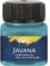 KREUL 90980 - Javana Stoffmalfarbe für helle und dunkle Stoffe, 20 ml Glas türkis, brillante Farbe auf Wasserbasis, pastoser Charakter, zum Stempeln und Schablonieren, nach Fixierung waschecht