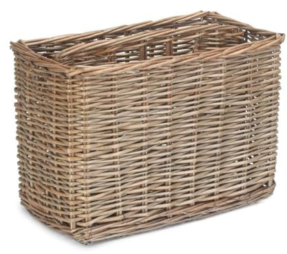 Red Hamper Antique Wash Fini Wicker Porte-revues