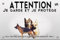 Pets-easy Panneau Attention au chien berger allemand
