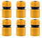 TOPWAYS 6 pack Hose End Quick Connect fitting 1/2 Hose Pipe Quick Connector
