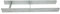 B2 Pfostenträger Pfostenanker H-Form verzinkt 91x8x800 mm