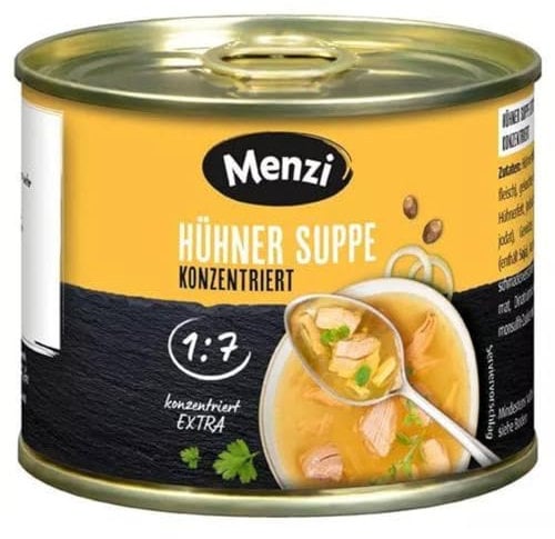 Hühner Suppe EXTRA 1:7 von MENZI, Sparpack mit 5 x 200g