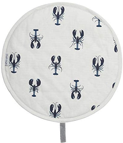 Sophie Allport - Lobster Circular Single Fabric Hob Cover, 100% Cotton, 38cm Diameter