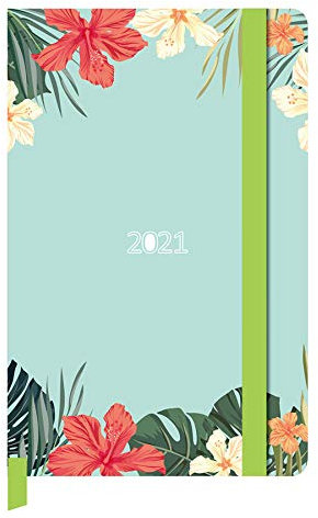 Idena 10901 - Motivagenda 2021, 90x140 mm, aus FSC-Mix, Dschungel, 1 Stück