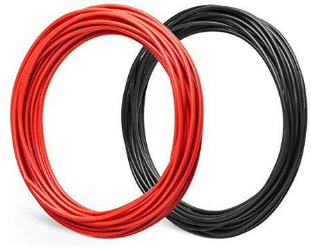 Bryne 14 Gauge Ultra Flexible Silicone Wire 50 Ft [25 Ft Red and 25 Ft Black],400 Strands 0.08mm of Tinned Copper,High and Low Temperature Resistance -60~200 Degree C (14 AWG, Red&Black)