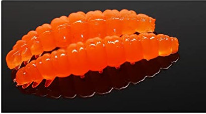 Libra Lures Larva 35 3,5cm Käse Hot Orange 011 12 Stück zum auftreibenden Angeln Forellenangeln
