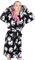 Disney The Nightmare Before Christmas Bademantel für Damen, Jack Skellington Tasche, schwarzer Bademantel aus Tim Burton, Schwarz, L