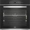 Beko BBIM13400XS Einbaubackofen mit 13 Heizarten, 71 l Garraum-Volumen, PizzaPro, Animiertes Display, Sensortasten und Drehwähler, Teleskopauszug, SoftClose, Schwarz/Edelstahl