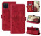 CASAFUNY Custodia per Samsung Galaxy A12, Cover per Samsung Galaxy M12,Custodia Pelle Protettiva Portafoglio Magnetica Flip Case Libro per Samsung A12 / M12 (6,5 pollici), rosso