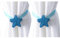 GIVBRO Vorhang-Raffhalter Magnetischer Vorhang Seil Clip Sterne Vorhang Clips mit Starkem Magnet für Heimtextilien Dekoration Zubehör Blau