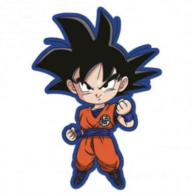 Aymax S.P.R.L. Dragon Ball Z Kissen, 3D-Spielfigur für Kinder, Manga Goku, 35 x 25 cm