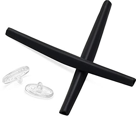 Ohrsocken und Nasenpolster für Oakley A Wire Sonnenbrille, Schwarz , Einheitsgröße